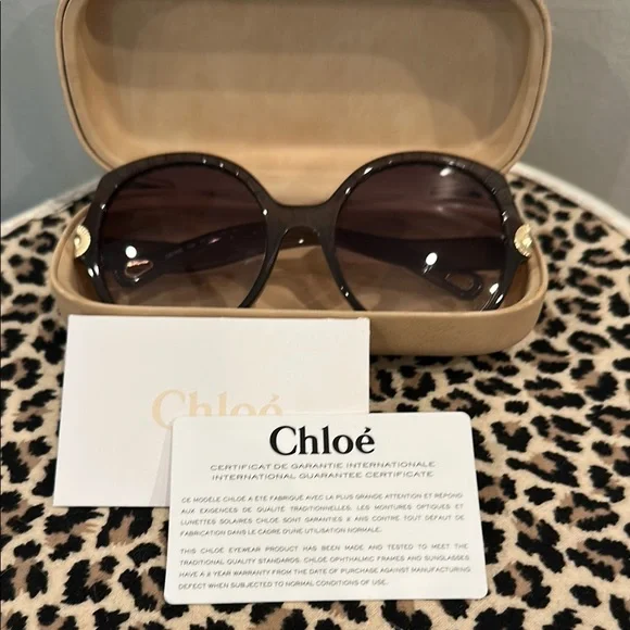 Authentic Chloe Brown Sunglasses - Picture 5 of 6